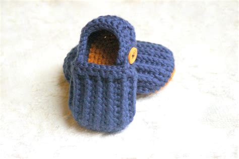 Baby Boy Booties CROCHET PATTERN for Easy on Loafers Crochet - Etsy