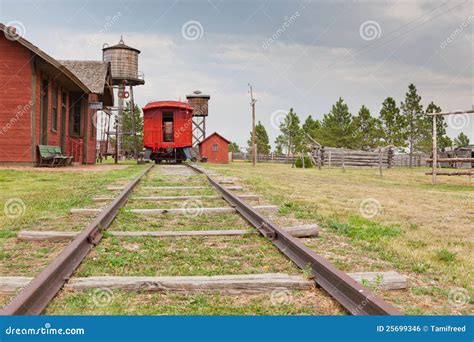 Old West Train Station Royalty Free Stock Image - Image: 25699346