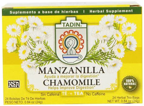 Tadin Manzanilla Chamomile Tea, 24 ct (Pack of 2) N4 free image download