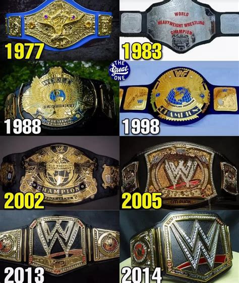 WWE Championship Title Official Design In Last 45 Years : WWE