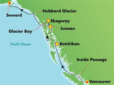 7-Day Alaska with Glacier Bay from Vancouver (Northbound) Cruise Port, Cruise Vacation, Serenade ...