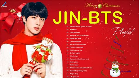 JIN-BTS Merry Christmas 2023 || JIN-BTS Christmas Songs 2023 (Merry Christmas and Happy New Year ...