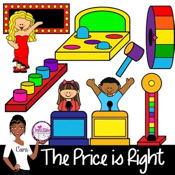 Clip Art~ The Price is Right Game Show Fun! by Cara's Creative Playground