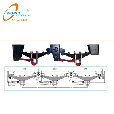 Auto Parts American Type Mechanical Suspensions for Heavy Duty Semi Trailer and Truck - China ...