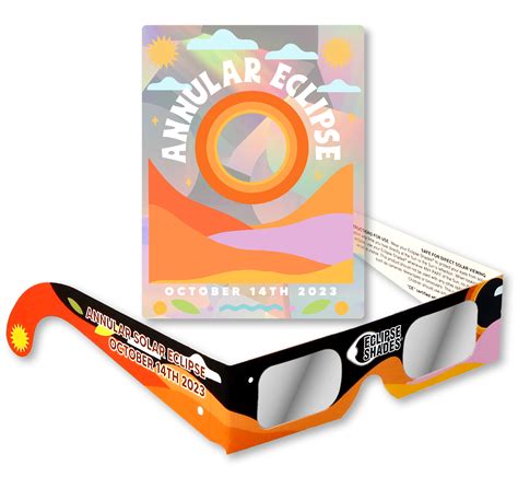 Commemorative Eclipse Glasses 10 Pack for Annular Solar Eclipse 2023 ...