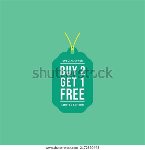 Buy 2 Get 1 Free Label Stock Vector (Royalty Free) 2172830443 ...