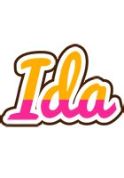 Ida Logo | Name Logo Generator - Smoothie, Summer, Birthday, Kiddo, Colors Style