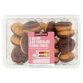 ASDA Baker's Selection 18 Mini Chocolate Donuts - ASDA Groceries | Food ...