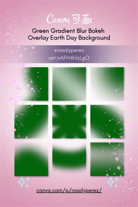 BEST TRENDY 2022 GREEN GRADIENT BLUR BOKEH OVERLAY EARTH DAY BACKGROUND ELEMENTS DESIGN | Canvas ...