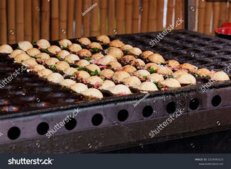 Japanese Street Food Takoyaki Special Grill Stock Photo 2214393123 ...