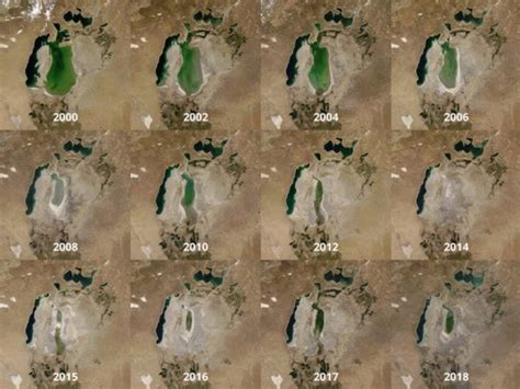 Aral sea evolution : r/MapPorn