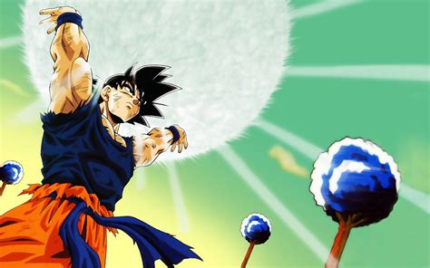 Download Goku Charging Spirit Bomb Wallpaper | Wallpapers.com