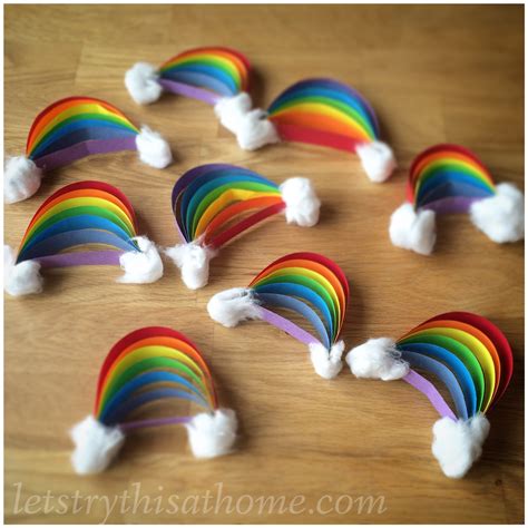 Paper Rainbow Craft | LetsTryThisAtHome