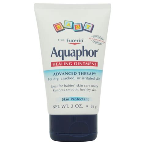 Eucerin Aquaphor Baby Healing Ointment For Dry Cracked or Irritated Skin 3-ounce Skin Protectant ...