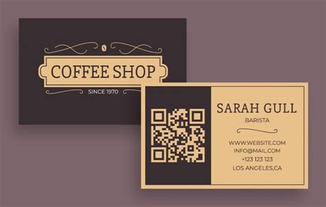 Qr Code Business Card Template