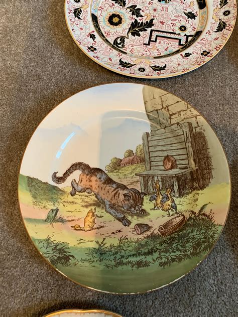 Set of 6 Vintage Wall Plates Wall Decor Eclectic Decor Cat | Etsy