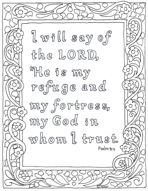 Printable Psalm 91