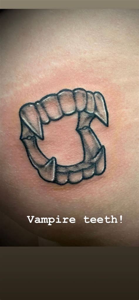 Vampire Fangs Tattoo