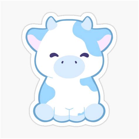 Blueberry Cow Stickers | Redbubble