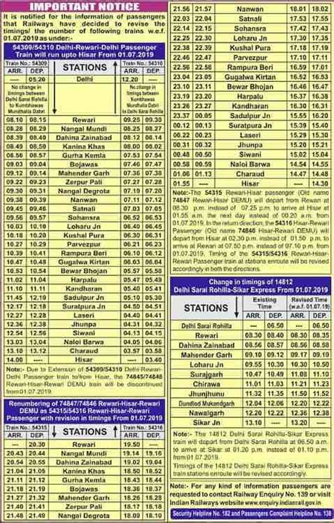 South Indian Railway Time Table Chart | Brokeasshome.com