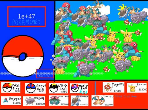 Pokemon Clicker 1 1 | Tynker