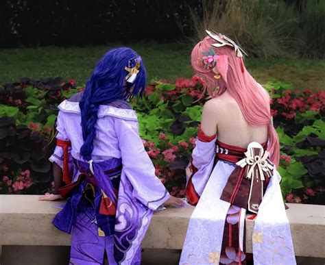 Yae Miko and Raiden Shogun cosplay by @dori_cosp and @kilina_cos : r ...