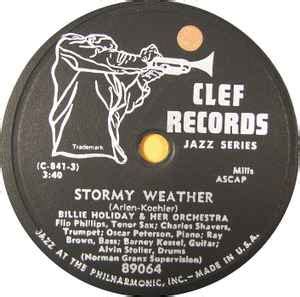 Billie Holiday And Her Orch. – Stormy Weather / Tenderly – Shellac (10 ...