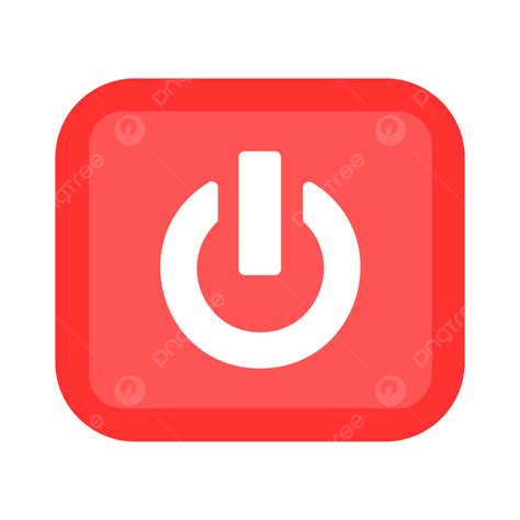 Power Button Flat Icon Vector, Switch, Button, Power PNG and Vector with Transparent Background ...