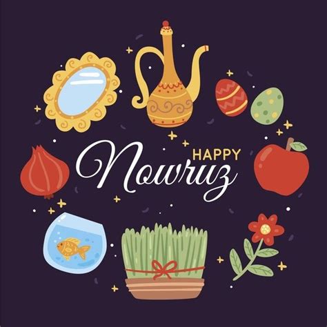 Free Vector | Happy nowruz illustration | Nowruz, Vector free, Illustration