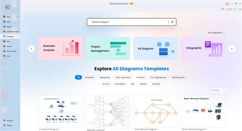 Network Diagram Templates for 20 Different Use Cases