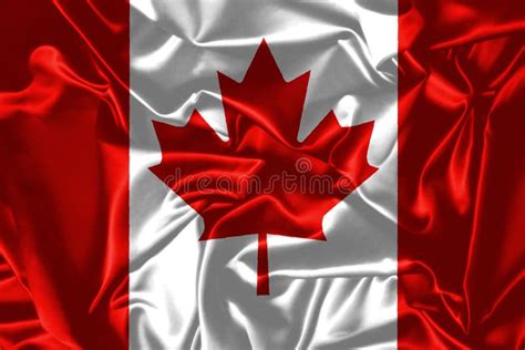 Canada Flag in the Old Retro Background Effect, Close Up Stock Illustration - Illustration of ...