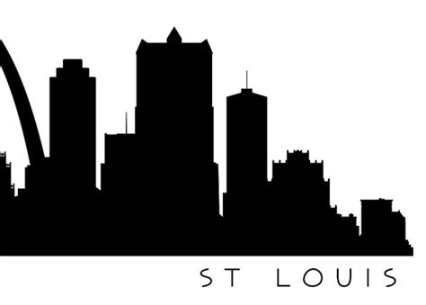 St Louis Skyline Silhouette at GetDrawings | Free download