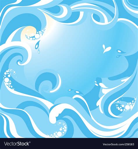 Sea background Royalty Free Vector Image - VectorStock