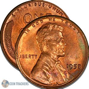 1958 Wheat Penny Value | CoinTrackers