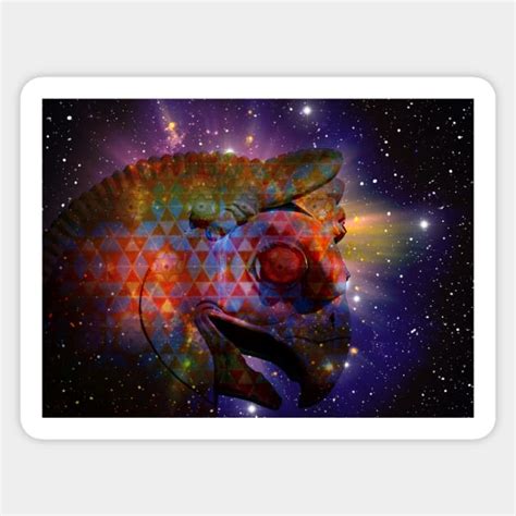 the great persian falcon stares from the cosmos - Persia - Sticker | TeePublic