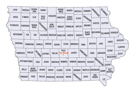 Iowa County Map