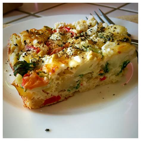 Egg white vegetable frittata recipe for a Stay Healthy breakfast