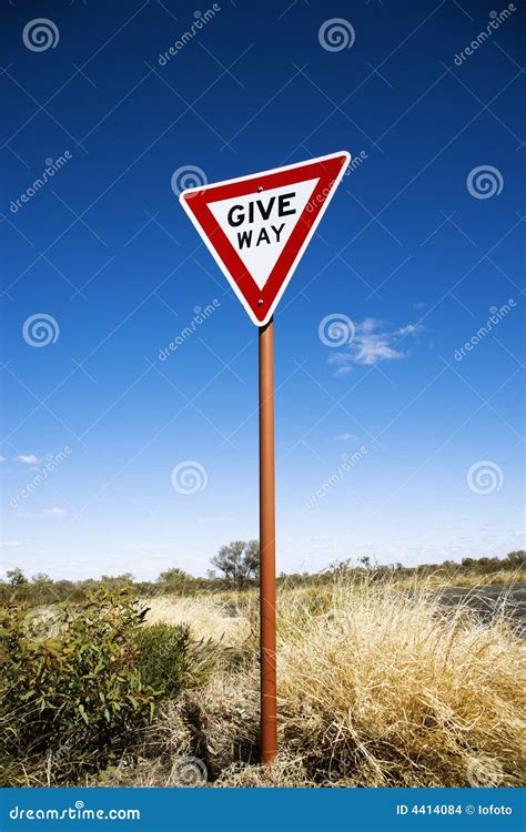 Give Way Sign Australia Stock Images - Image: 4414084