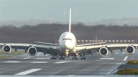 AIRBUS A380 vs. BOEING 747 - Landing + Departure - Which one do you like more? (4k) - YouTube