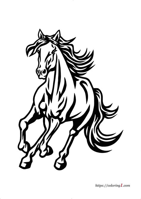 Mustang Horse Coloring Pages - 2 Free Coloring Sheets (2021) Baby ...