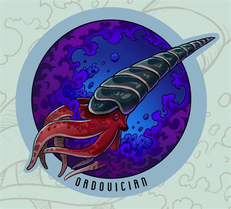 Orthocerida, ruler of the Ordovician oceans, art done by me : r/Paleontology