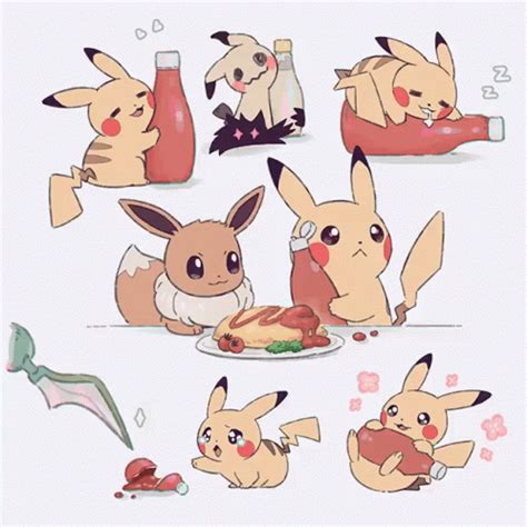 Mikripkm Pikachu GIF - Mikripkm Pikachu Ketchup - Discover & Share GIFs