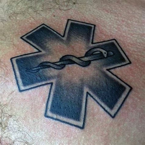 60 Star Of Life Tattoo Designs For Men - EMS, EMT and Paramedic