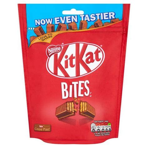 Kit Kat Bites Chocolate Bag 104G | Kit kat, Chocolate milk, Online supermarket