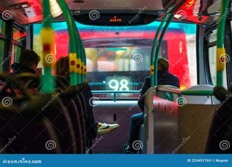 Interior of Second Floor of Double-decker Bus Editorial Stock Image ...