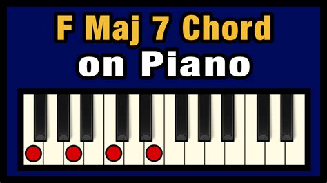 F Maj 7 Chord on Piano (Free Chart) – Professional Composers