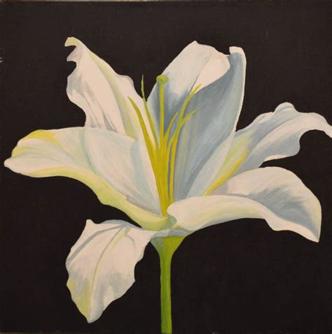 White Lily Painting at PaintingValley.com | Explore collection of White Lily Painting