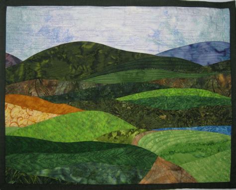 Landscape Art Quilt 4 Quilted Wall Hanging Fiber Arts