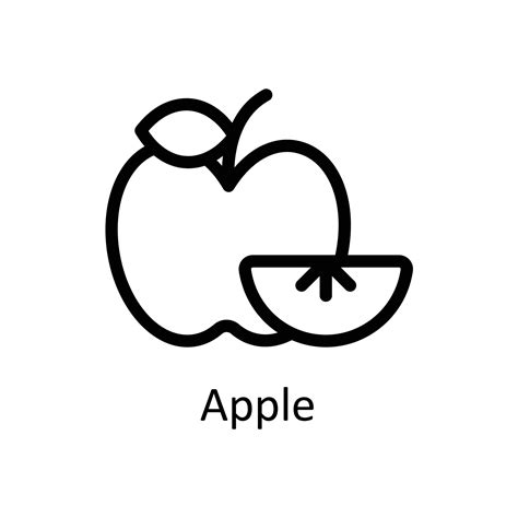 Apple Vector outline Icons. Simple stock illustration stock 21959770 ...