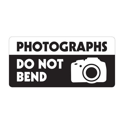 Photographs Do Not Bend - Pre Designed Labels - Able Labels